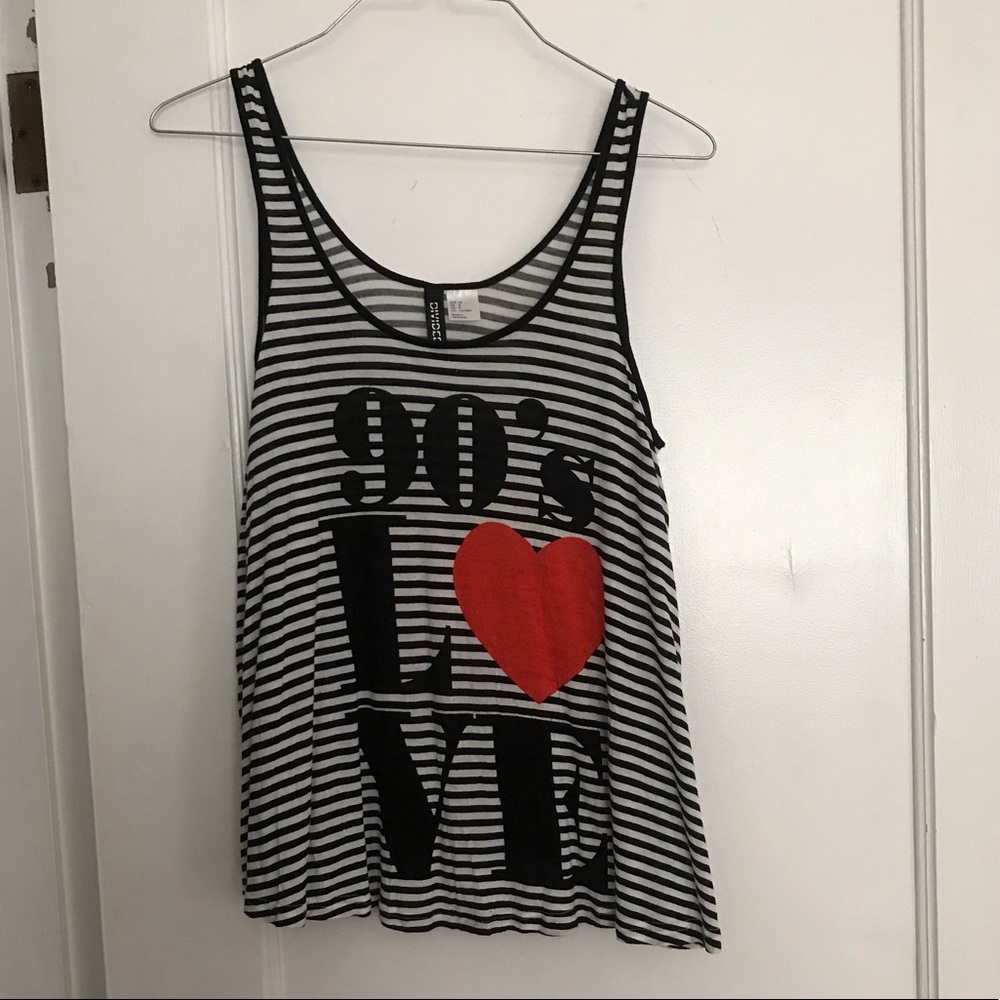 90’s LOVE H&M LOOSE TANK